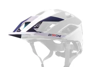 661 Evo AM Helmet Visor - Orange-Blue