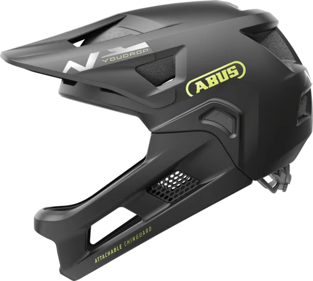 Abus Youdrop Full Face Kids Helmet - Velvet Black