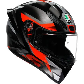 AGV K1 Full Face Bluetooth Helmet Fastlap Black/Gray/Red