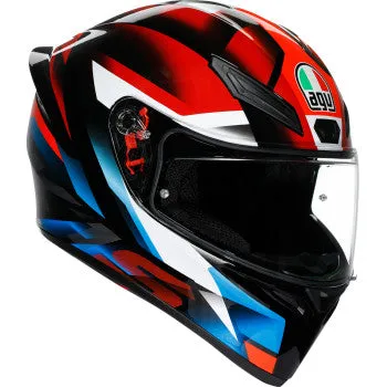 AGV K1 Full Face Bluetooth Helmet Fastlap Black/Red/Blue