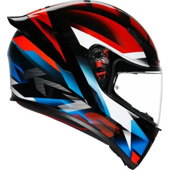 AGV K1 Full Face Bluetooth Helmet Fastlap Black/Red/Blue