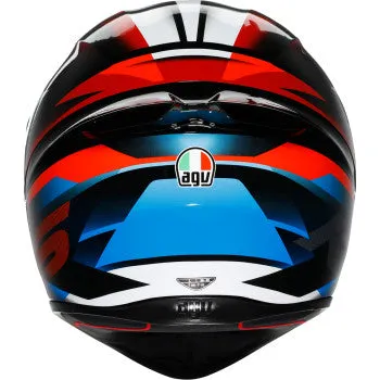 AGV K1 Full Face Bluetooth Helmet Fastlap Black/Red/Blue