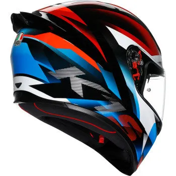 AGV K1 Full Face Bluetooth Helmet Fastlap Black/Red/Blue