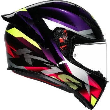AGV K1 Full Face Helmet Fastlap Black/Purple/Pink