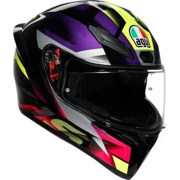 AGV K1 Full Face Helmet Fastlap Black/Purple/Pink