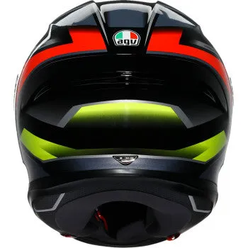 AGV K6 Full Face Helmet Erazer Black/Red/Yellow Fluo