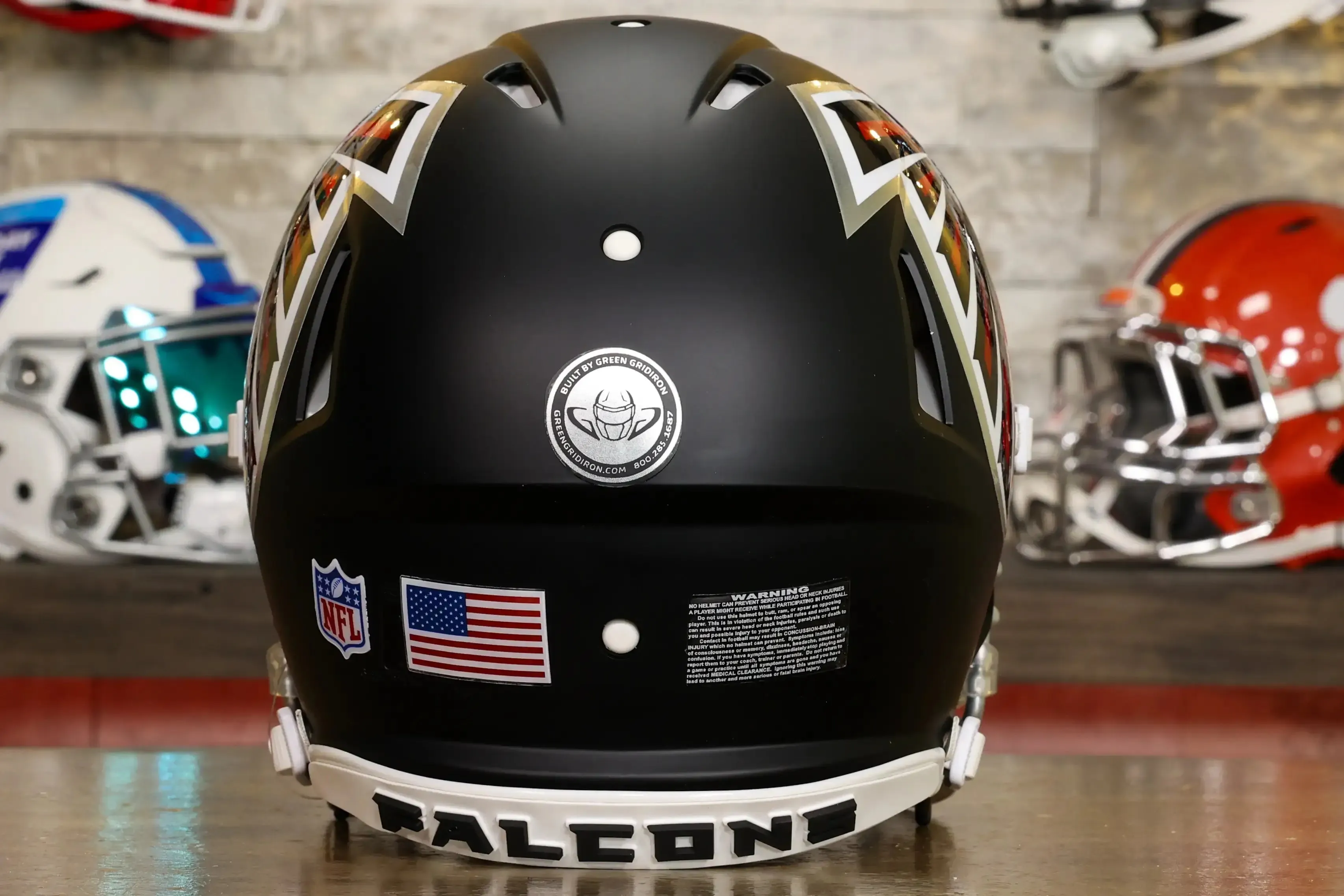 Atlanta Falcons Riddell Speed Authentic Helmet - GG Edition 02688