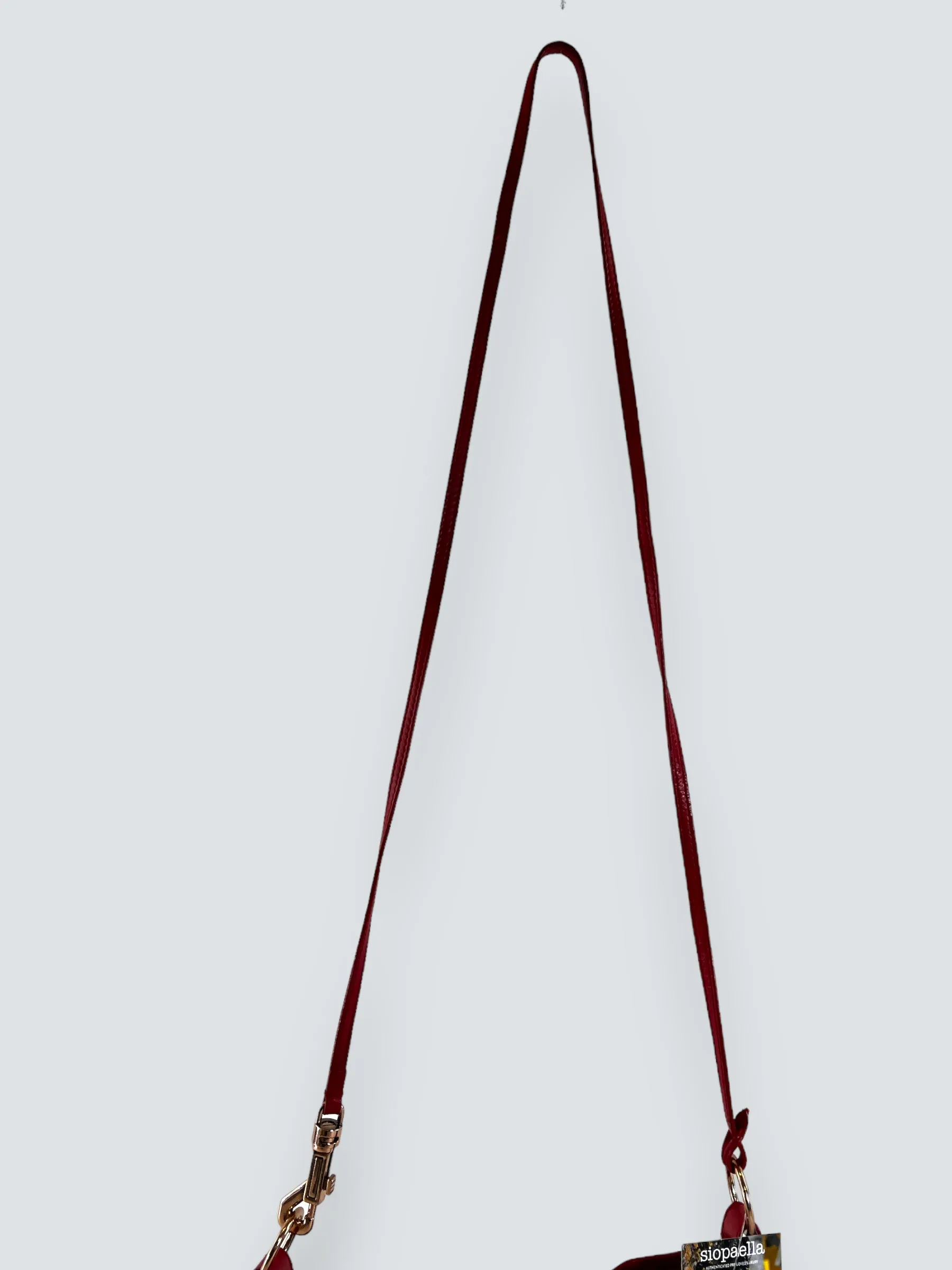 Balenciaga Red Leather Motocross Crossbody