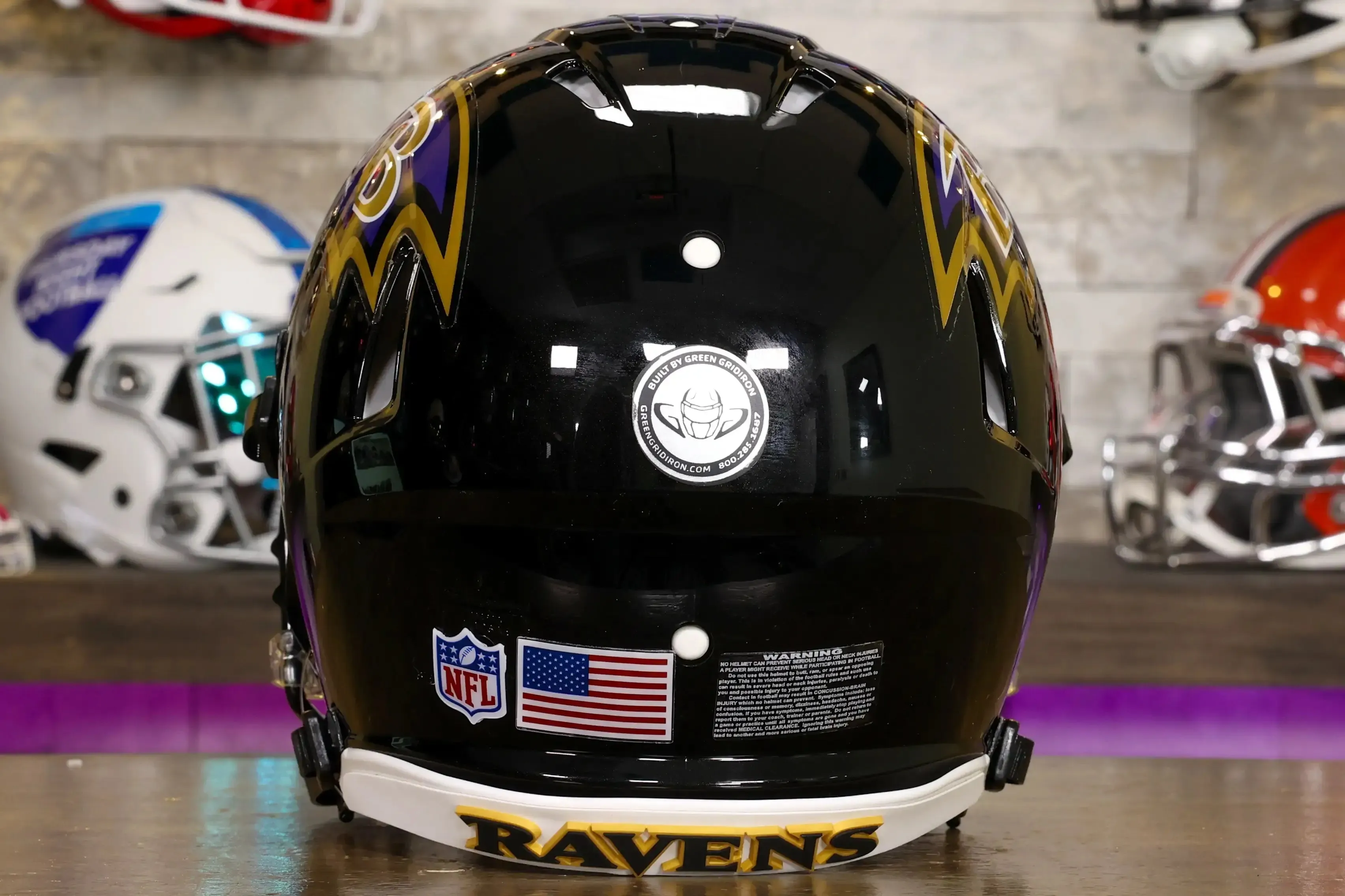 Baltimore Ravens Riddell Speed Authentic Helmet - GG Edition 02689