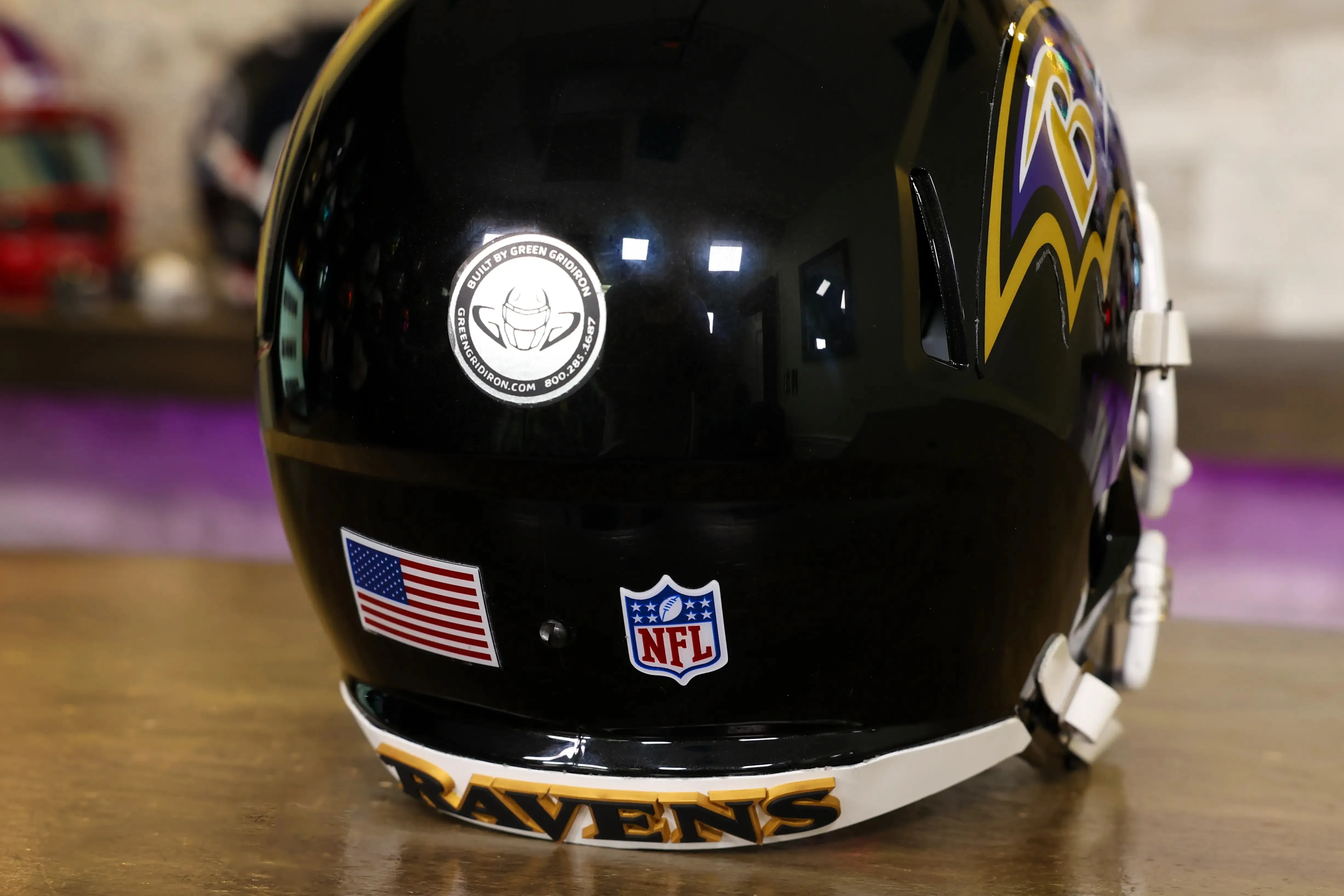 Baltimore Ravens Riddell Speed Display Helmet - GG Edition