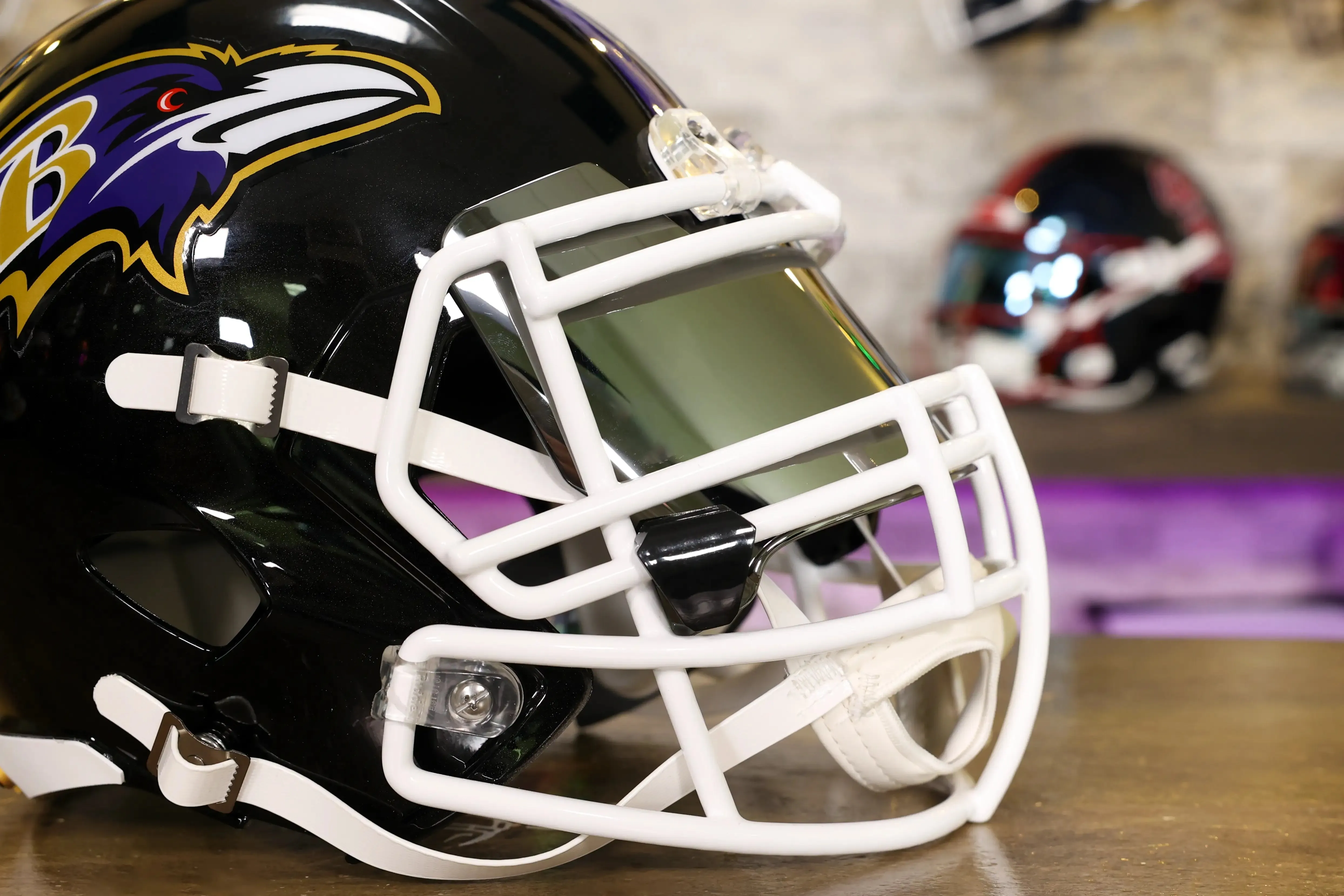 Baltimore Ravens Riddell Speed Display Helmet - GG Edition