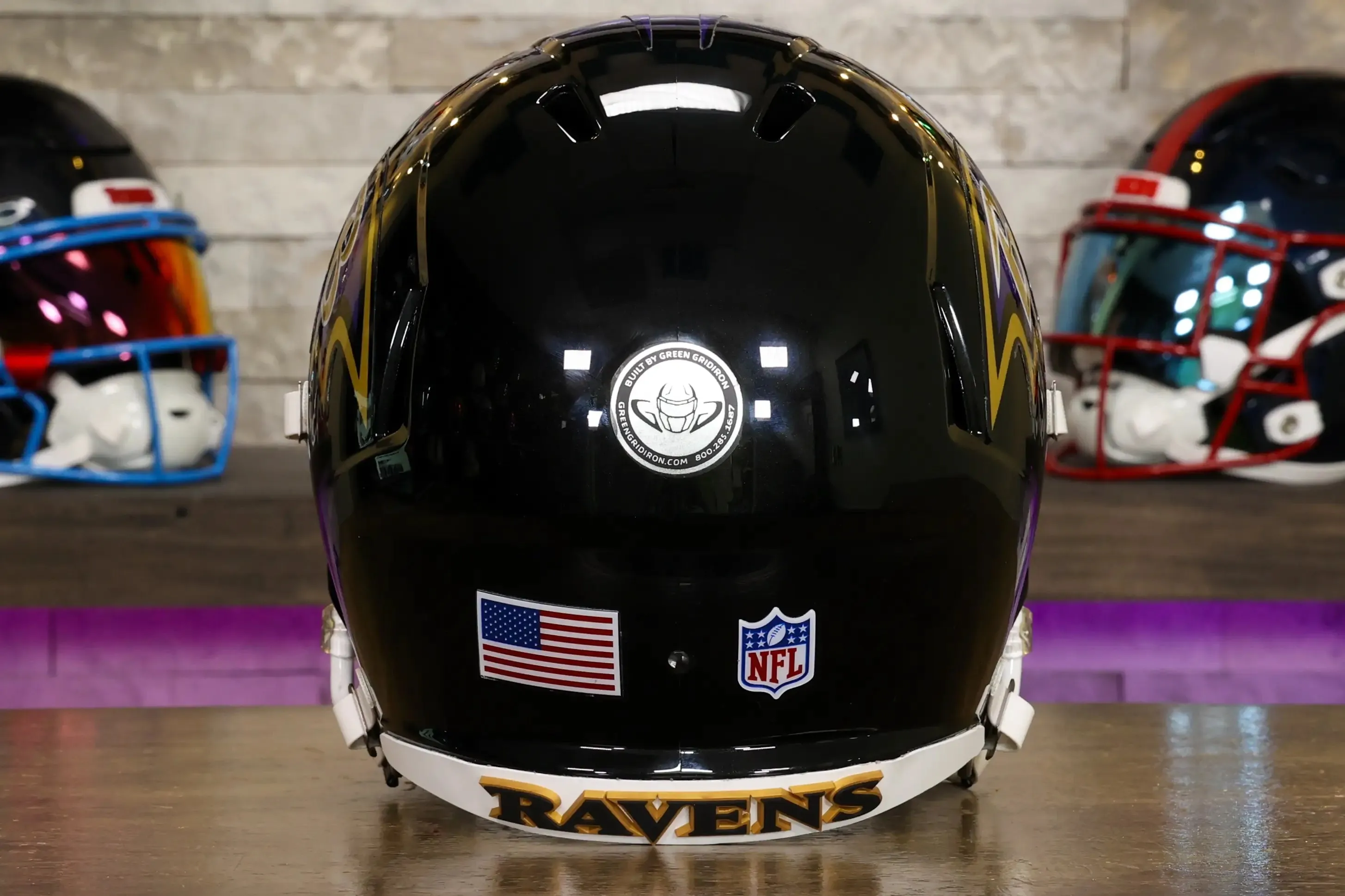 Baltimore Ravens Riddell Speed Display Helmet - GG Edition