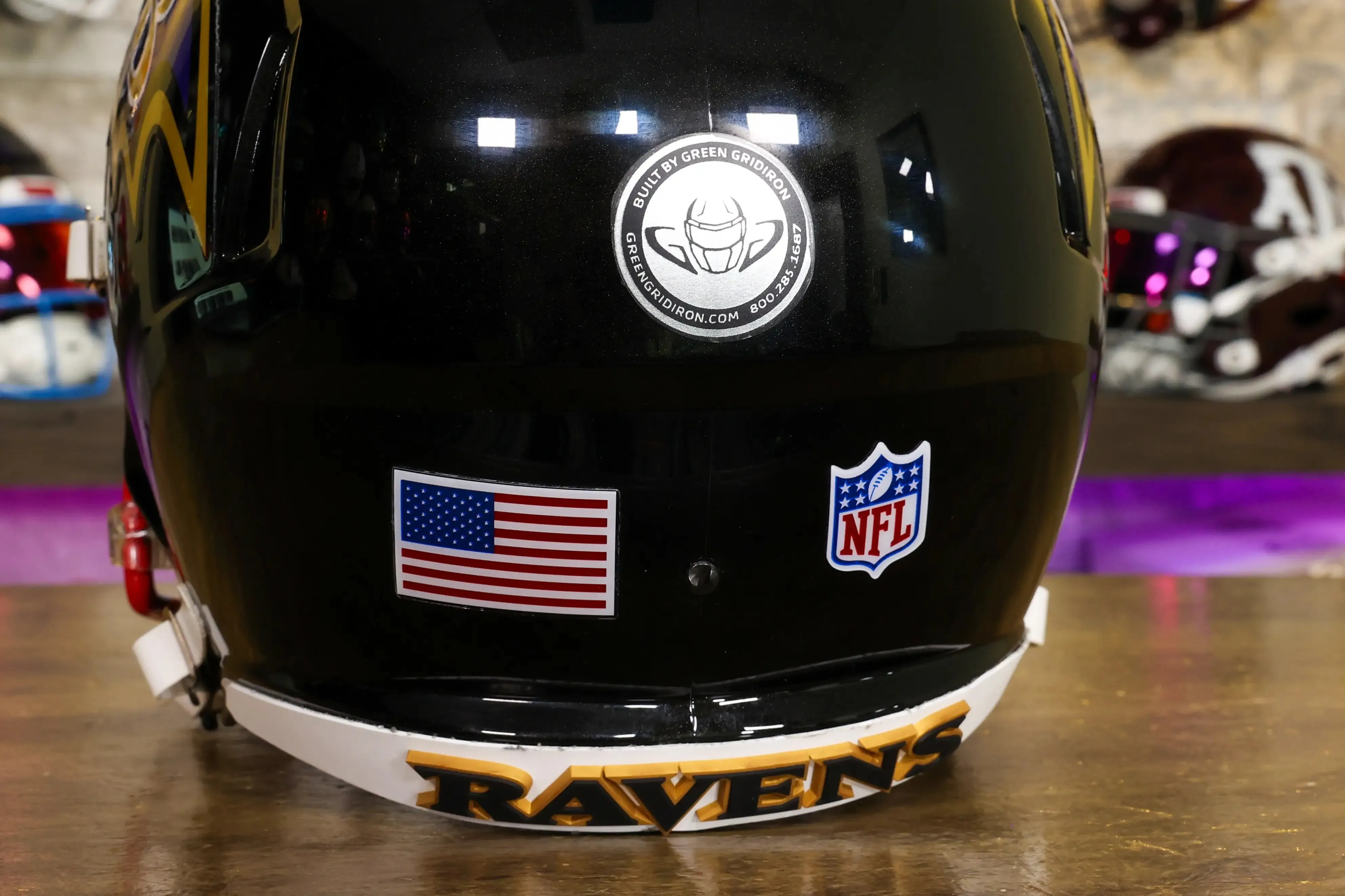 Baltimore Ravens Riddell Speed Display Helmet - GG Edition