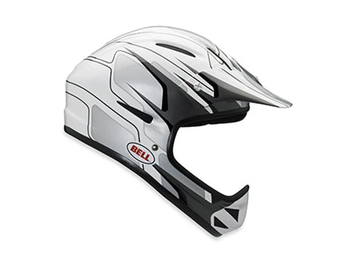 Bell Bellistic BMX/Downhill Full Face Helmet - White-Silver