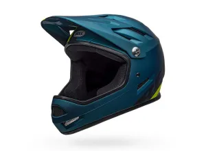 Bell Sanction Full Face Helmet - Matt Blue-Hi Viz