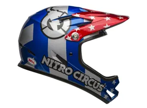 Bell Sanction Full Face Helmet - Nitro Circus - Gloss Silver-Blue-Red - 2019