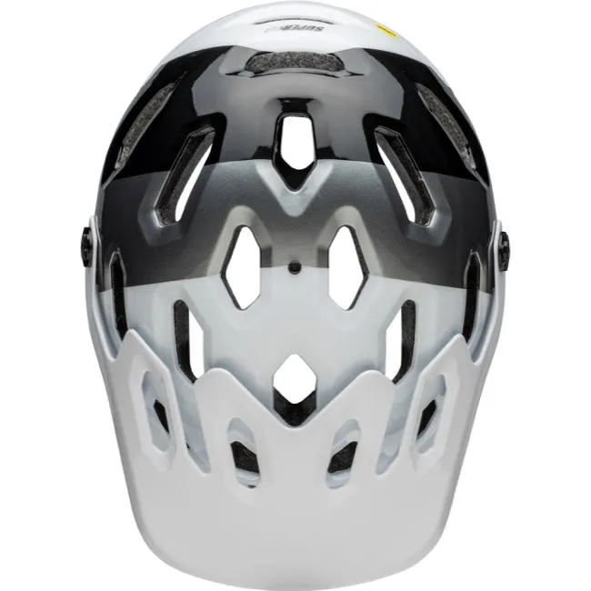 Bell Super 3R MIPS Full Face Helmet - Gloss White-Black