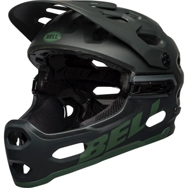 Bell Super 3R MIPS Full Face Helmet - Matt Green