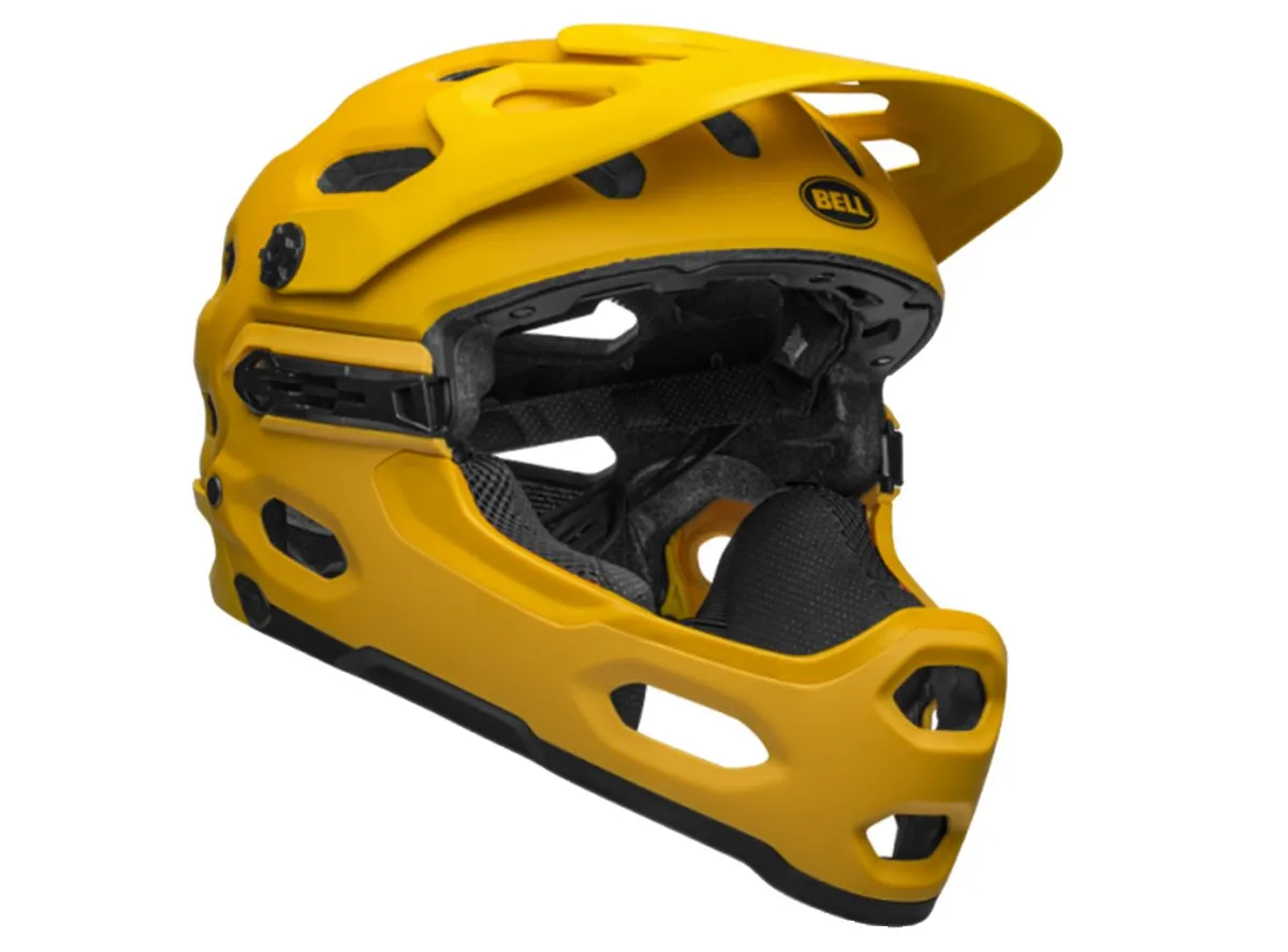 Bell Super 3R MIPS Full Face Helmet - Matt Yellow-Coal - 2019