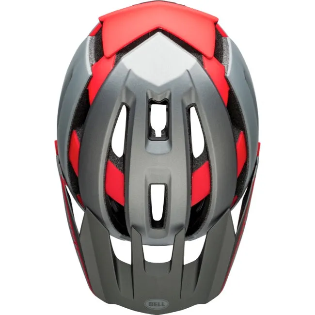Bell Super Air R Spherical Full Face Helmet - Matt Gray-Red
