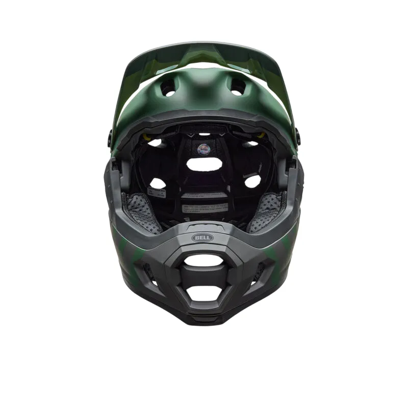 Bell Super DH Spherical Full Face Helmet - Matt Green-Gray