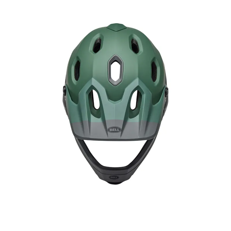 Bell Super DH Spherical Full Face Helmet - Matt Green-Gray