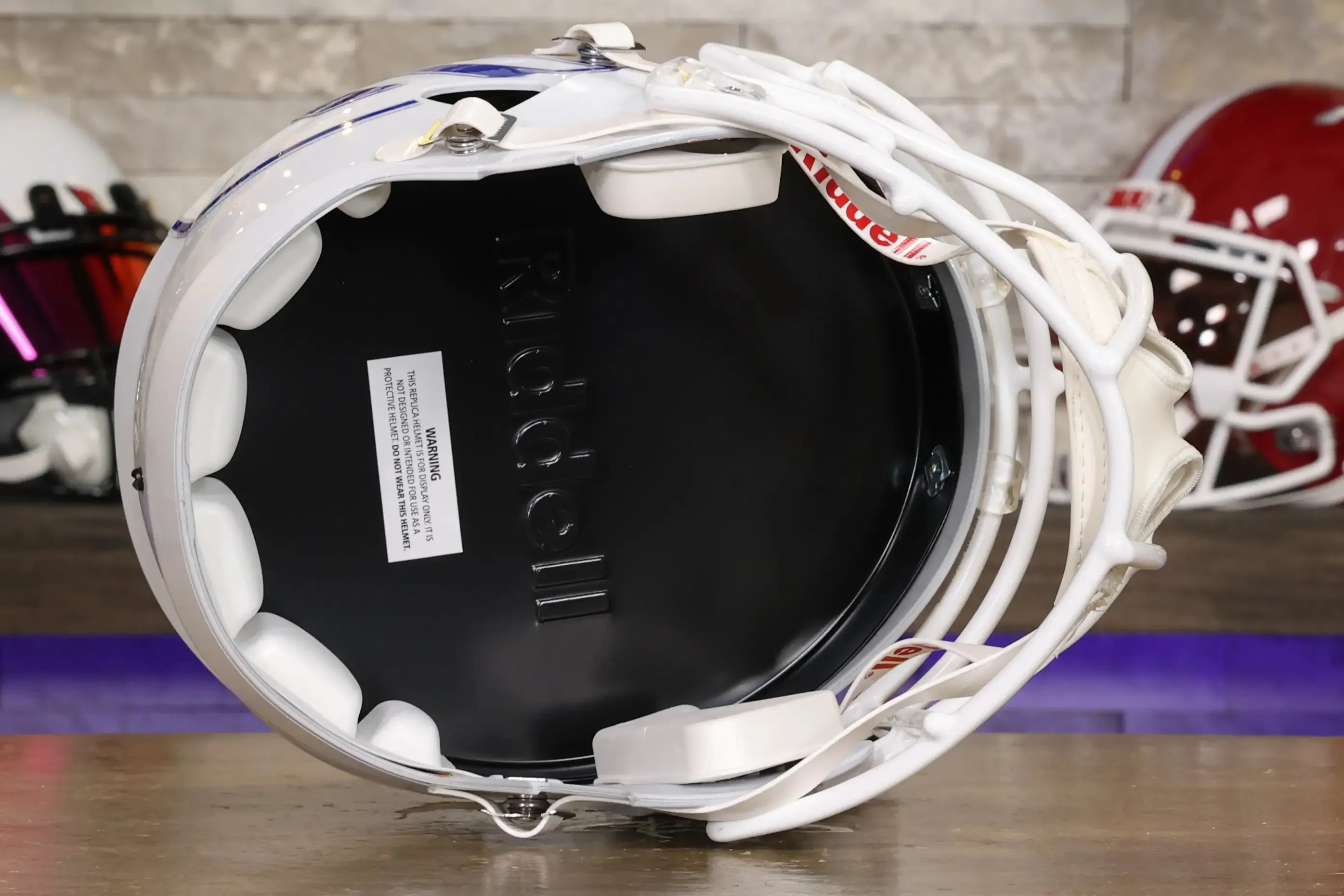 Boise State Broncos Riddell Speed Display Helmet - White Alternate