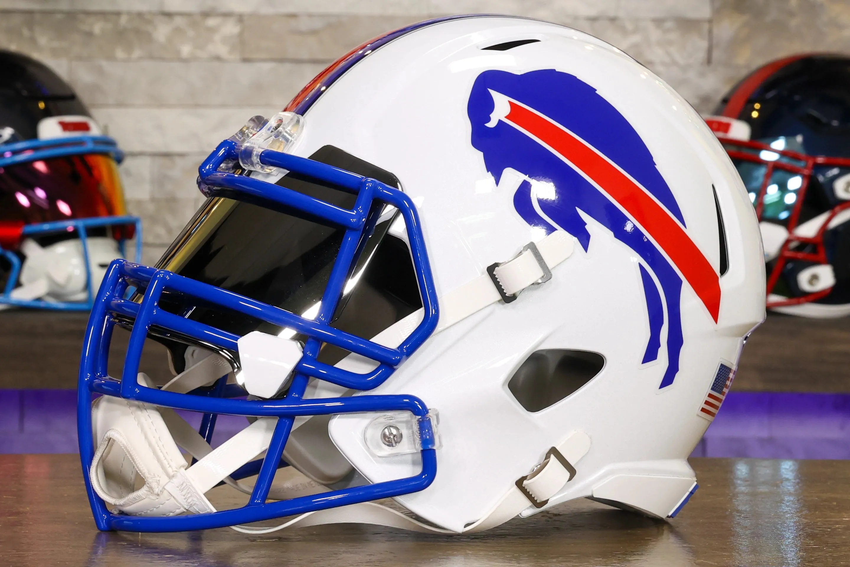 Buffalo Bills Riddell Speed Display Helmet - GG Edition