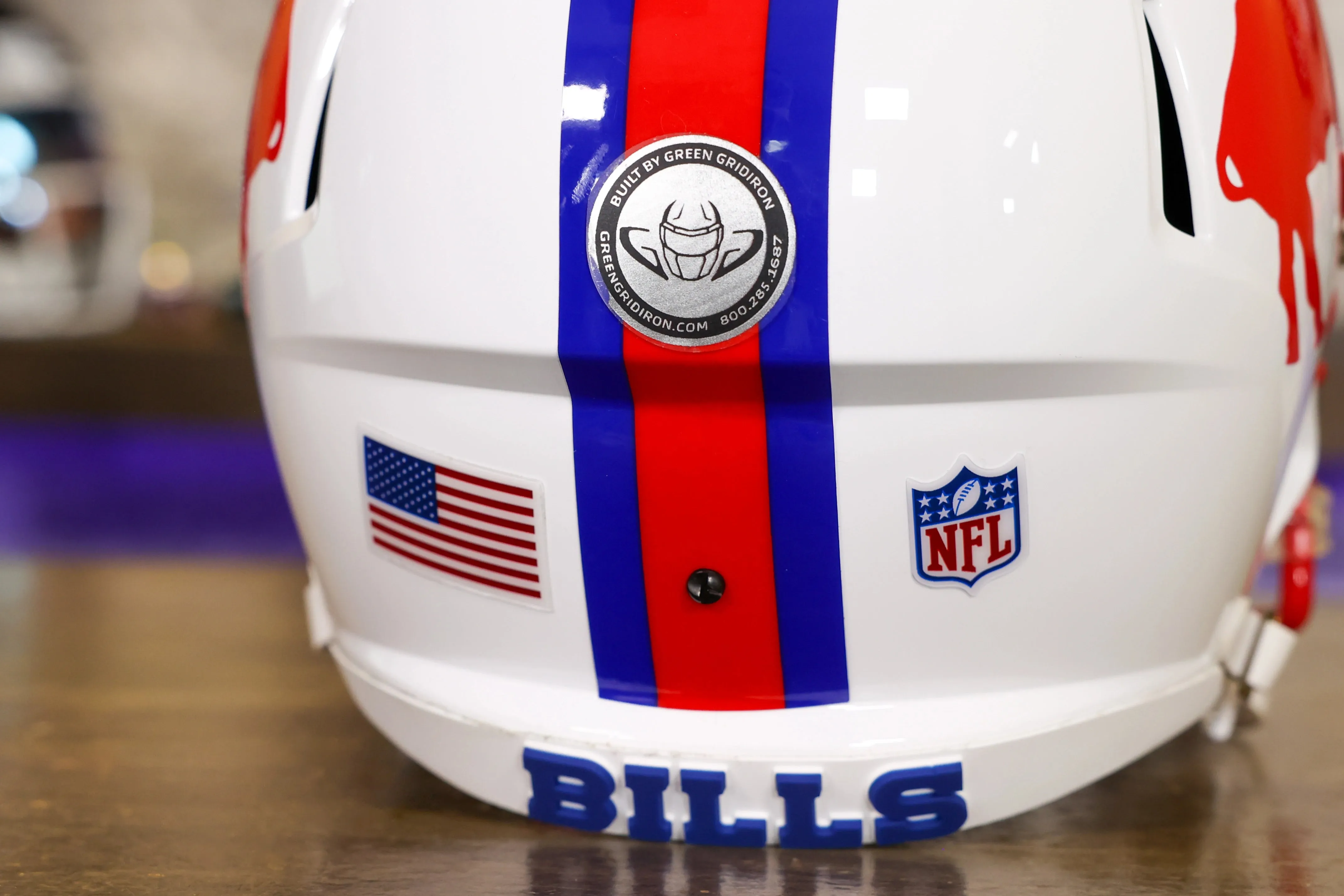 Buffalo Bills Riddell Speed Display Helmet - GG Edition