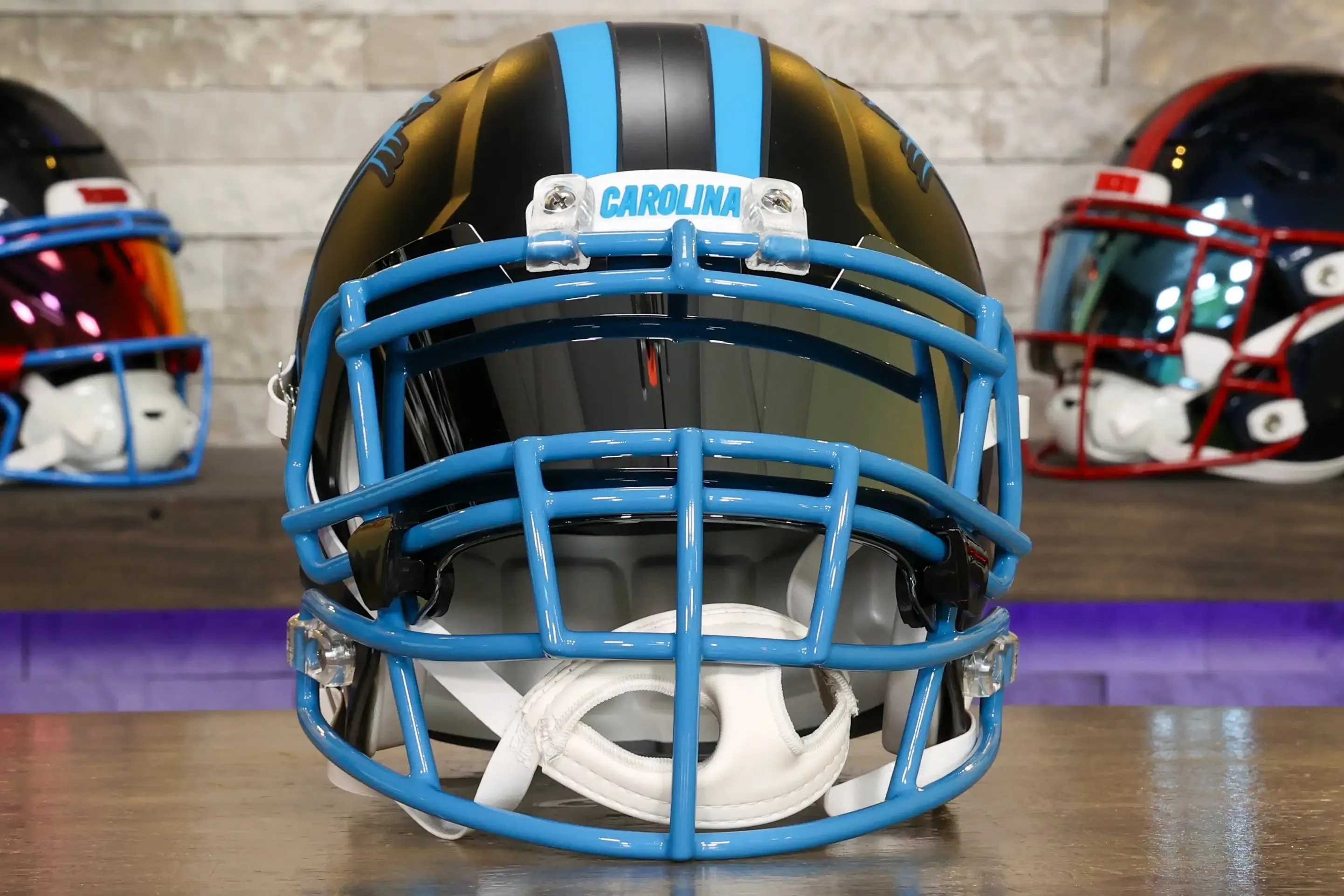 Carolina Panthers Riddell Speed Display Helmet - GG Edition 02558