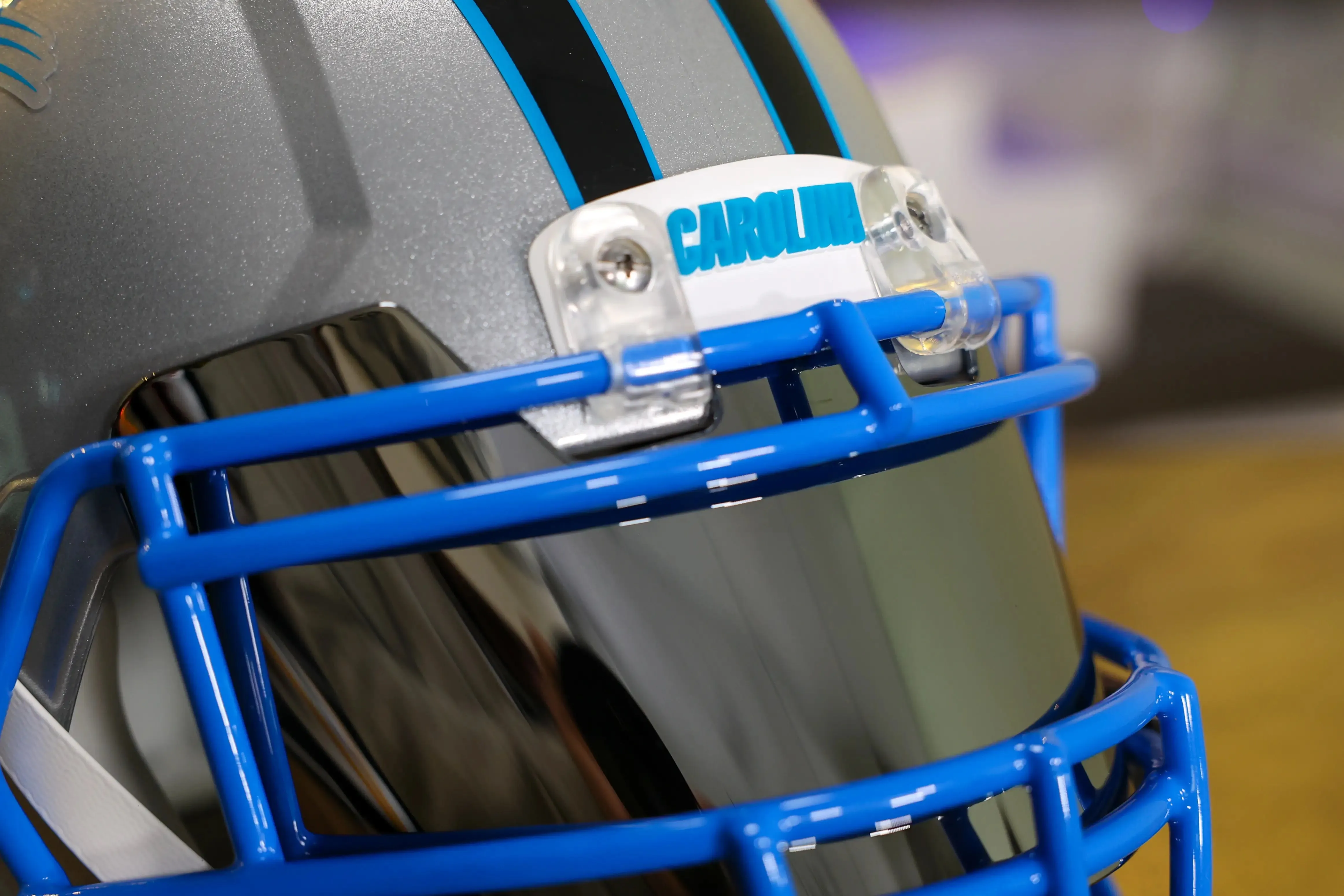 Carolina Panthers Riddell Speed Display Helmet - GG Edition
