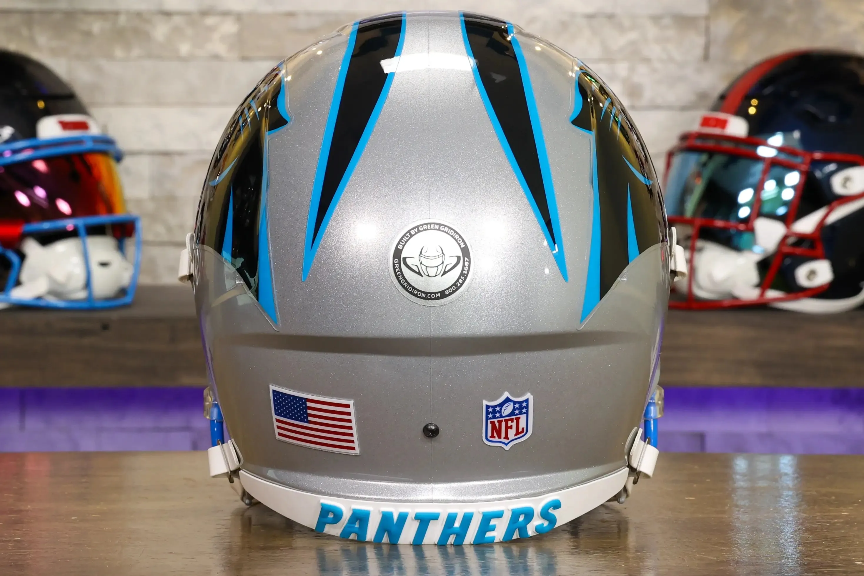 Carolina Panthers Riddell Speed Display Helmet - GG Edition