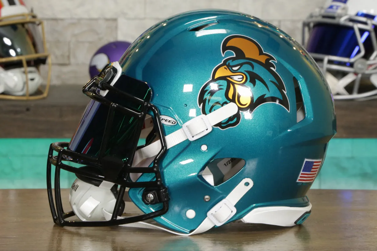 Coastal Carolina Chanticleers Riddell Speed Authentic Helmet - GG Edition