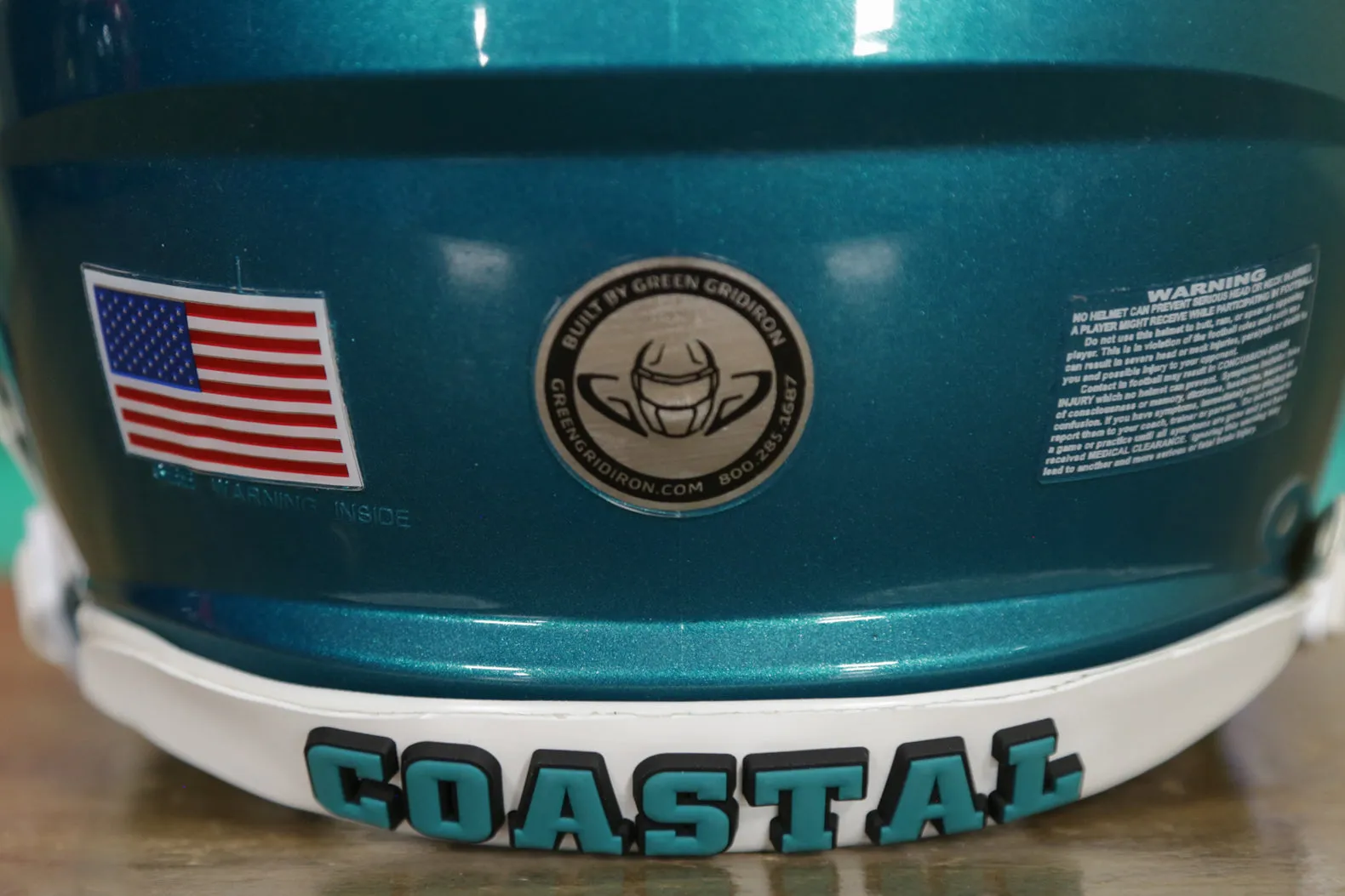 Coastal Carolina Chanticleers Riddell Speed Authentic Helmet - GG Edition