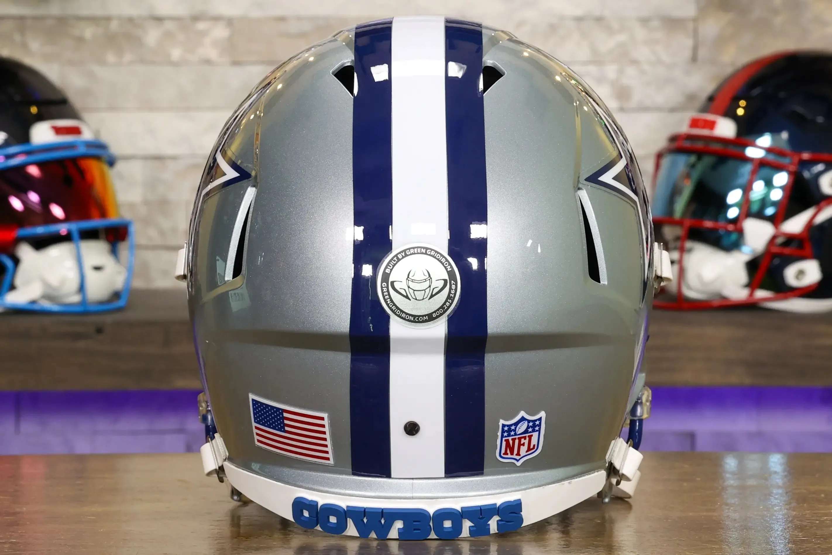 Dallas Cowboys Riddell Speed Display Helmet - GG Edition