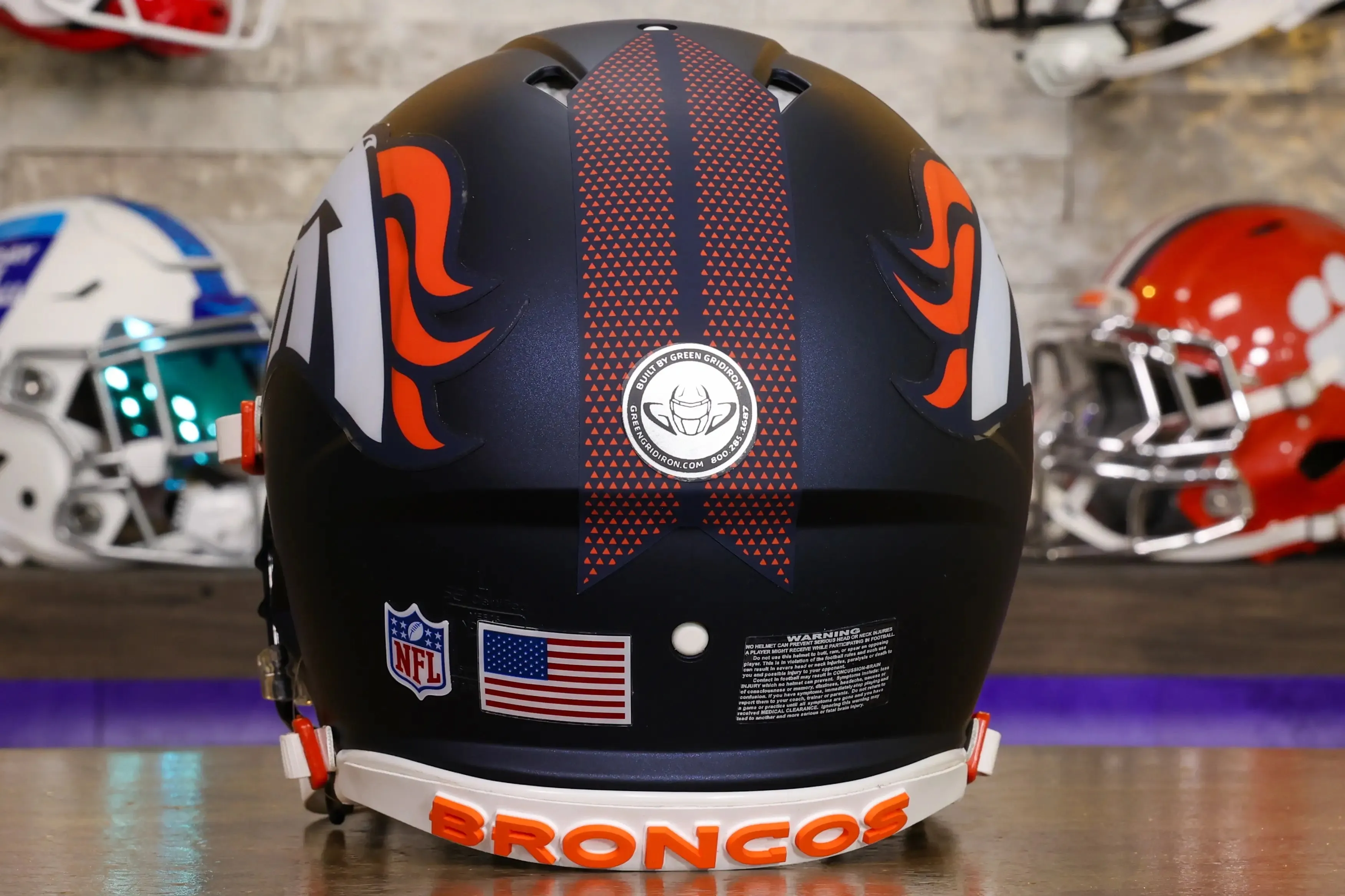 Denver Broncos Riddell Speed Authentic Helmet - GG Edition