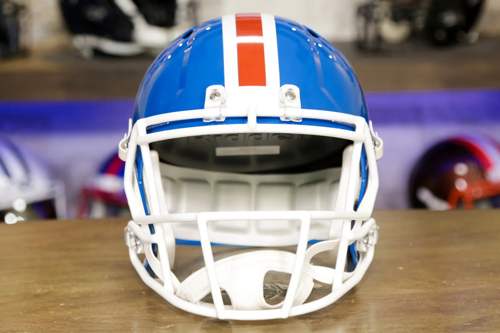 Denver Broncos Riddell Speed Display Helmet - 1975-1996 Throwback