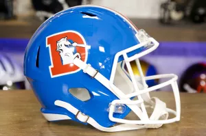 Denver Broncos Riddell Speed Display Helmet - 1975-1996 Throwback