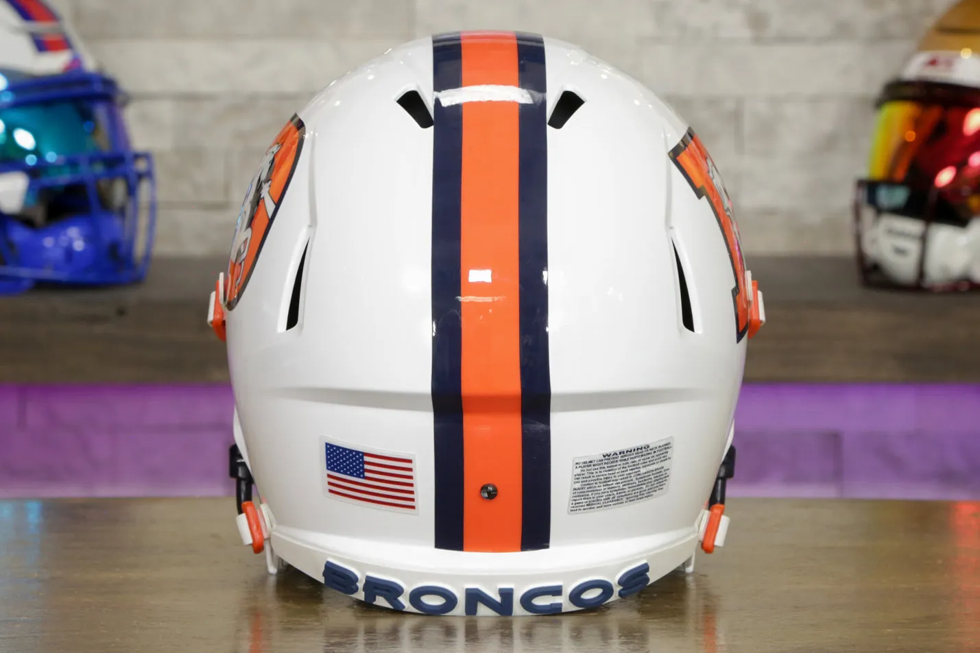 Denver Broncos Riddell Speed Display Helmet - GG Edition 00779