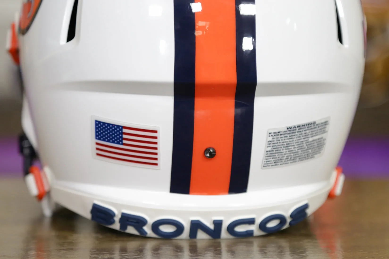 Denver Broncos Riddell Speed Display Helmet - GG Edition 00779