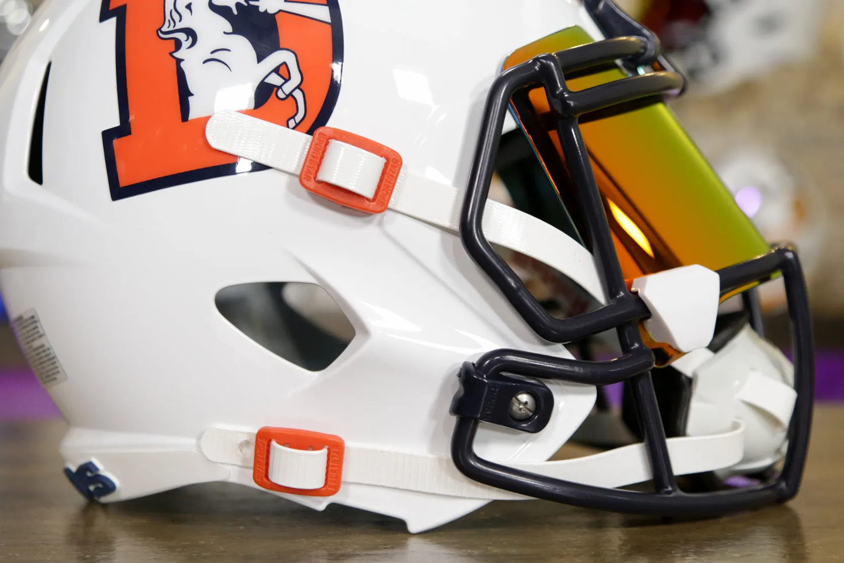 Denver Broncos Riddell Speed Display Helmet - GG Edition 00779