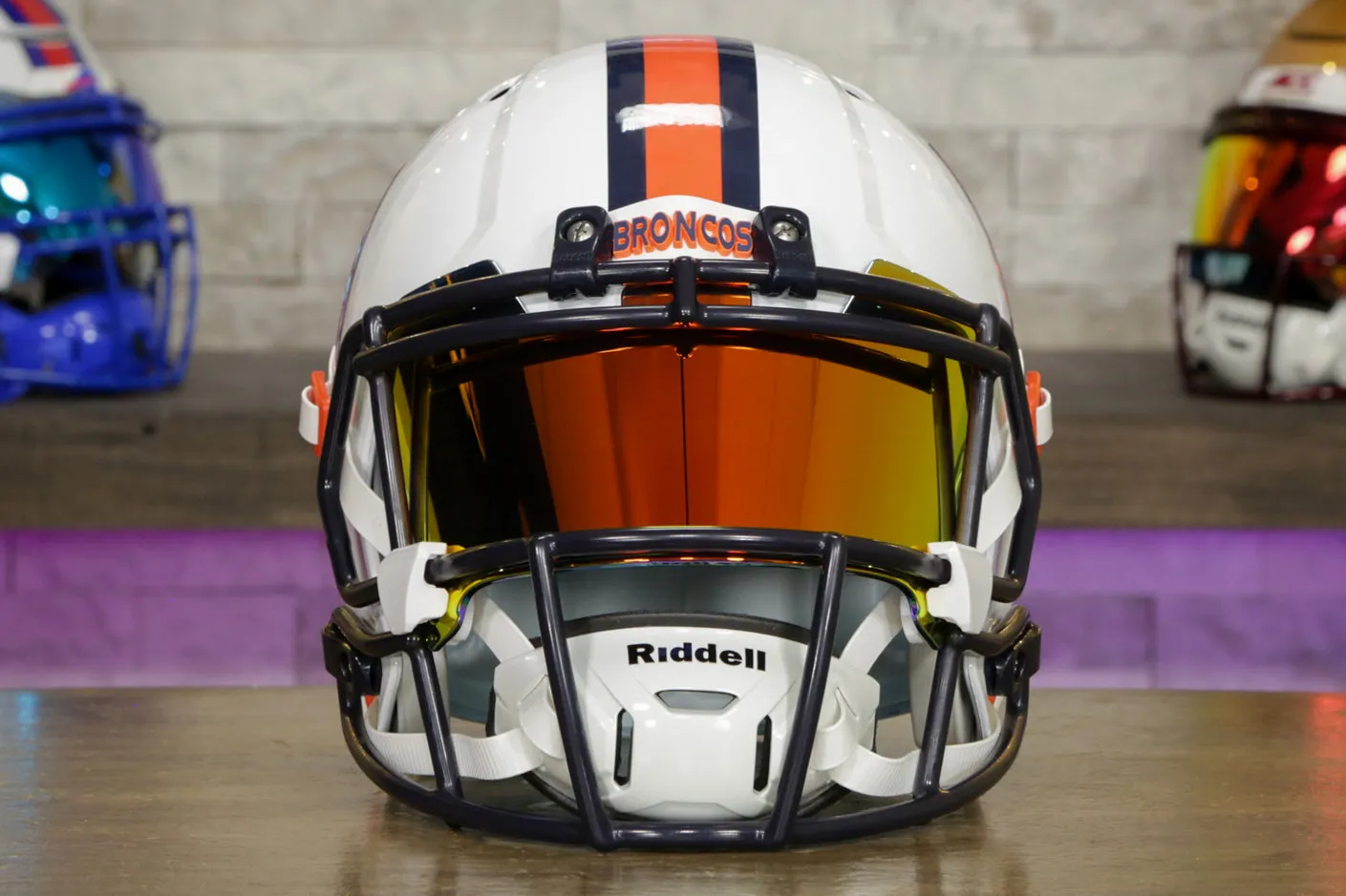 Denver Broncos Riddell Speed Display Helmet - GG Edition 00779