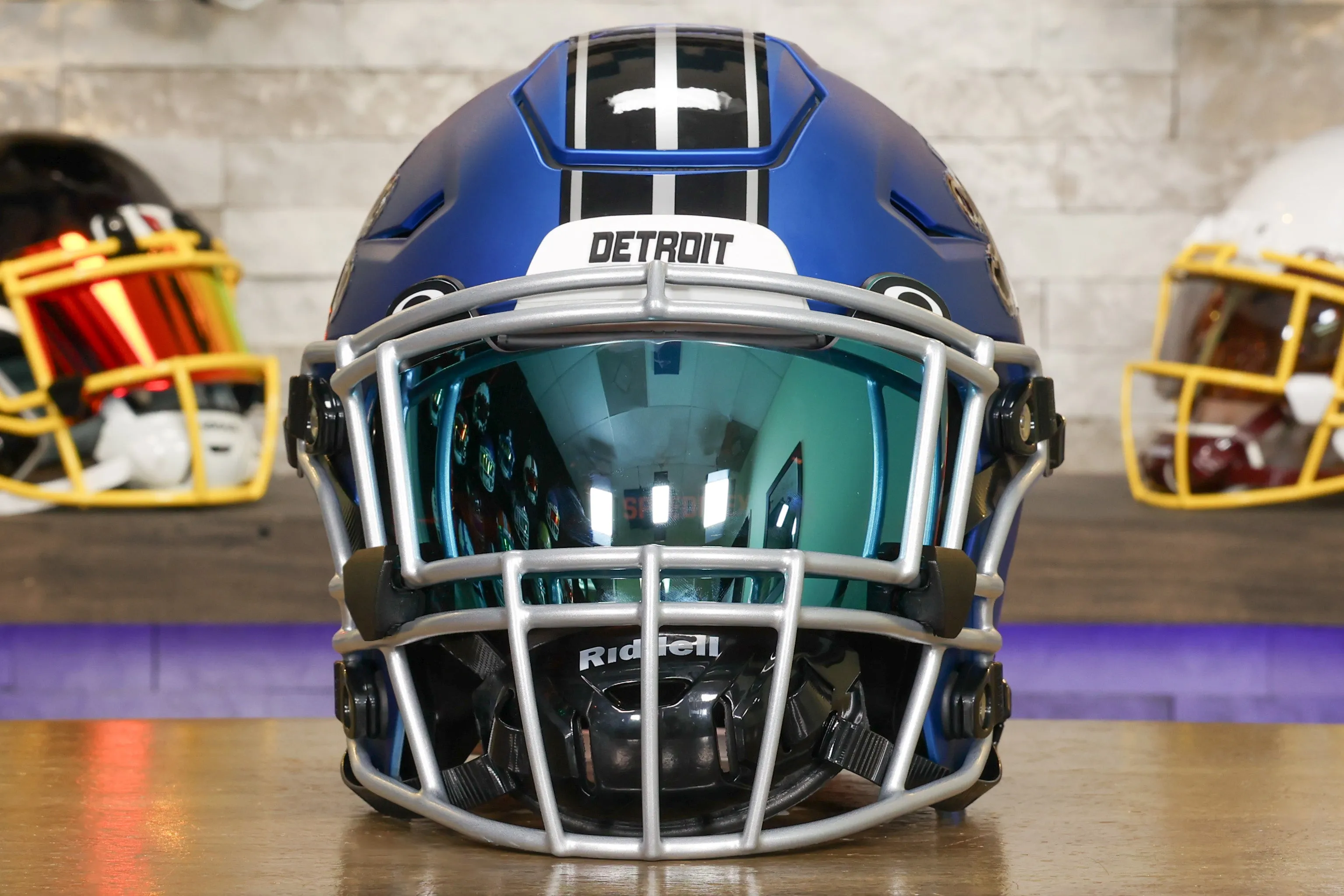 Detroit Lions Alternate Riddell SpeedFlex Helmet - GG Edition 01173