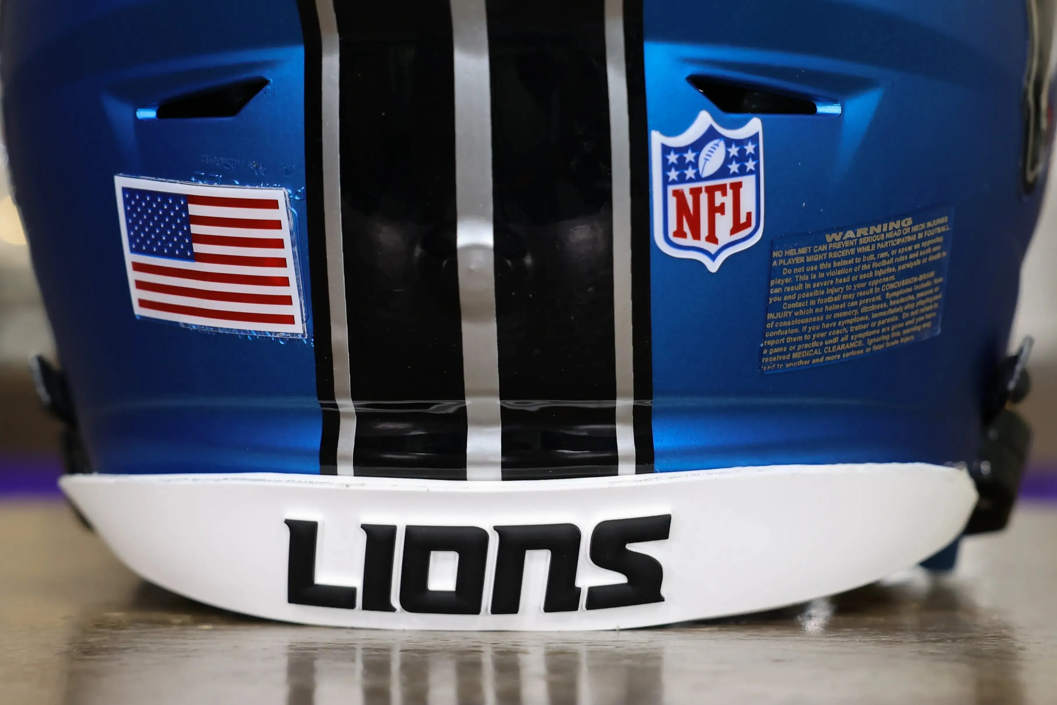 Detroit Lions Alternate Riddell SpeedFlex Helmet - GG Edition 02367
