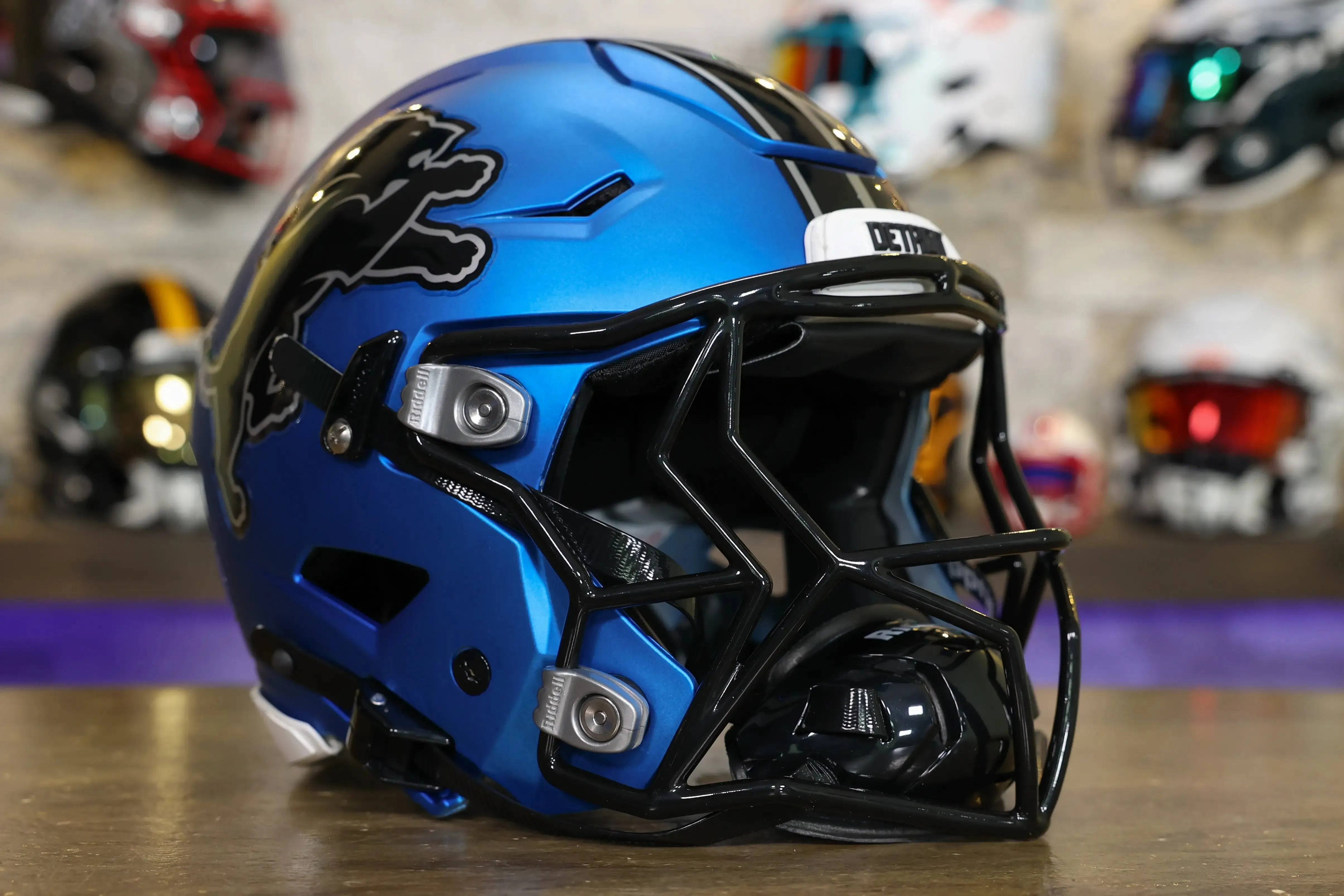 Detroit Lions Alternate Riddell SpeedFlex Helmet - GG Edition 02367
