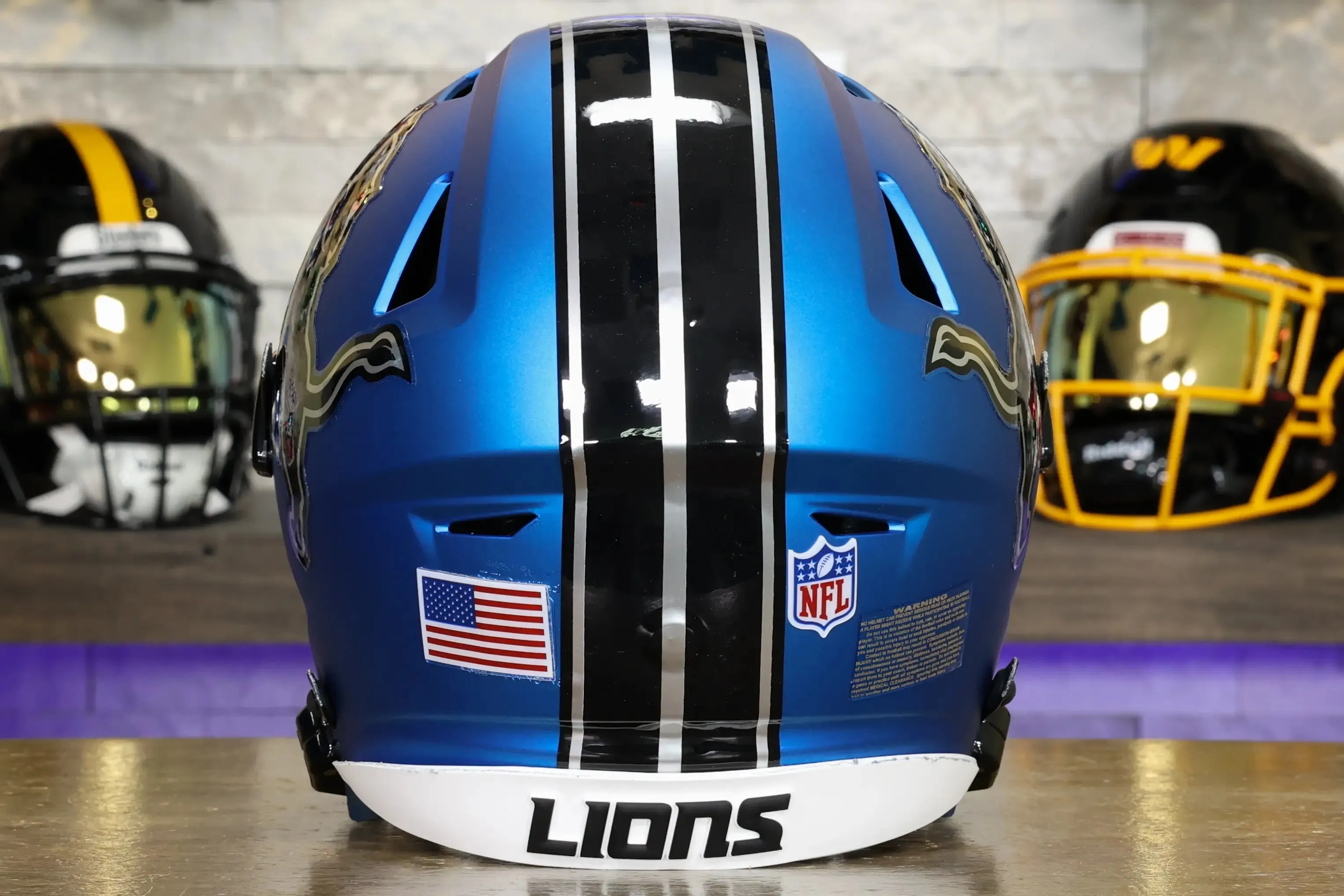 Detroit Lions Alternate Riddell SpeedFlex Helmet - GG Edition 02367