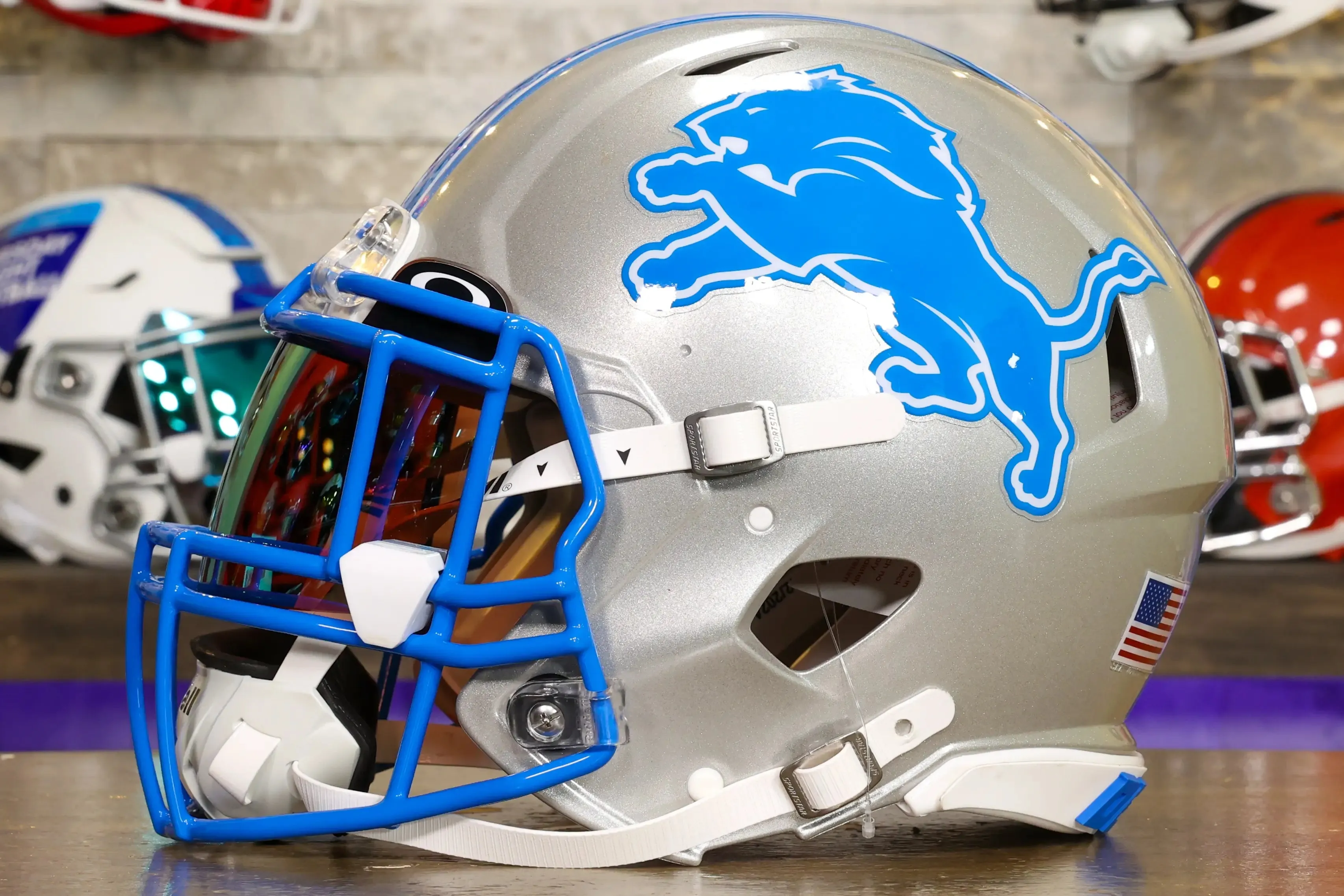 Detroit Lions Riddell Speed Authentic Helmet - GG Edition