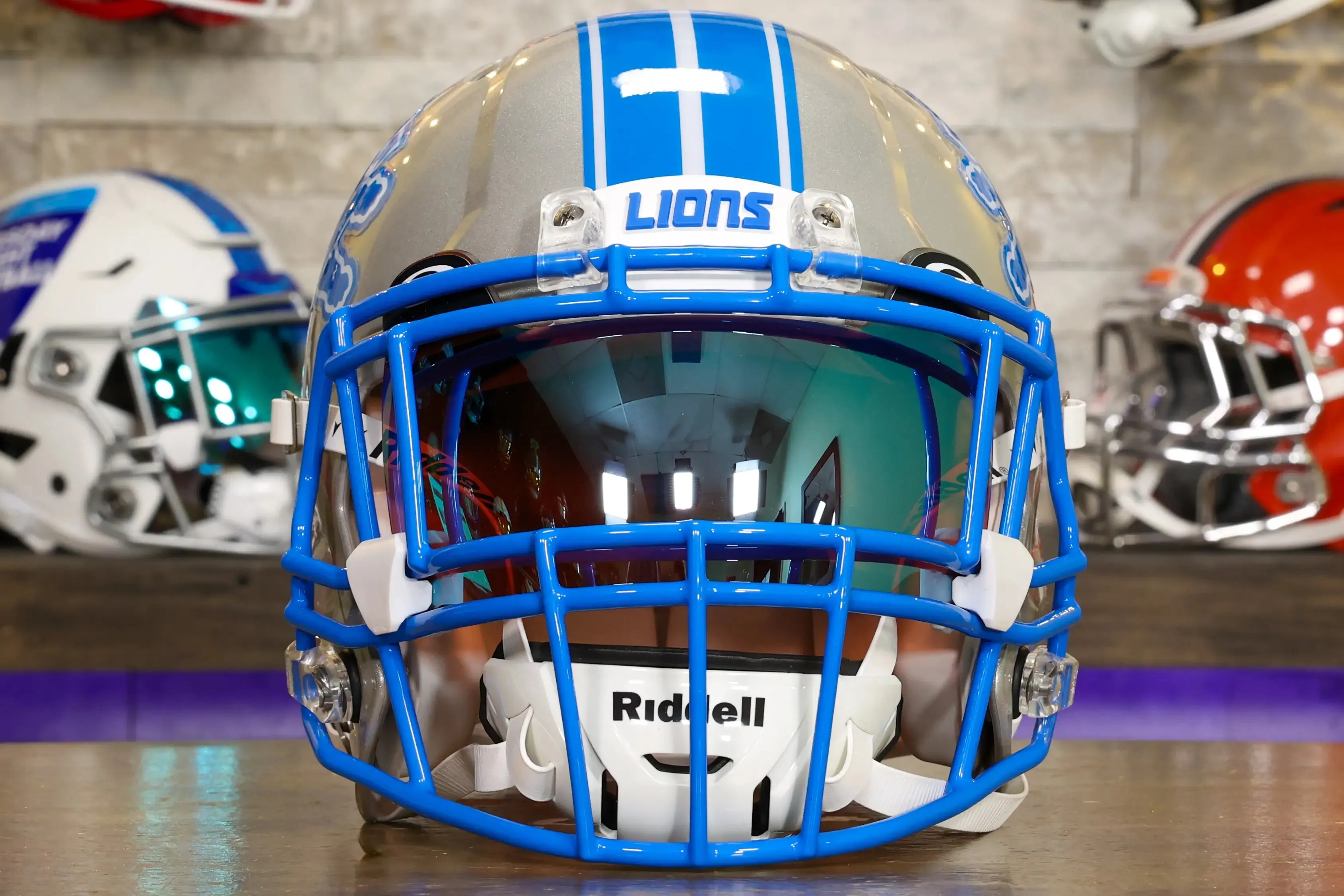 Detroit Lions Riddell Speed Authentic Helmet - GG Edition