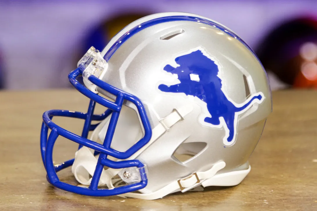 Detroit Lions Riddell Speed Mini Helmet - 1983-2002 Throwback