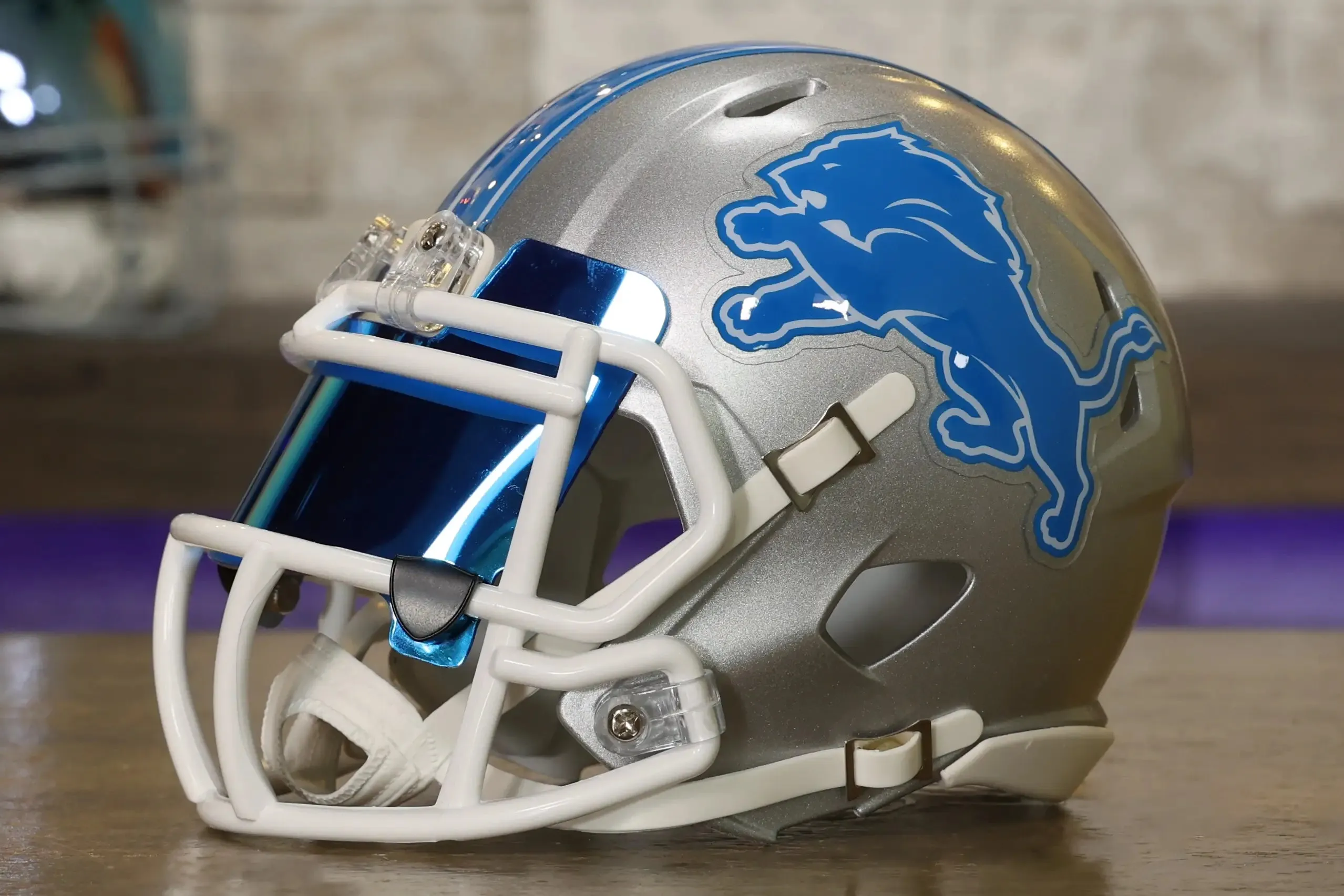 Detroit Lions Riddell Speed Mini Helmet - GG Edition 01178